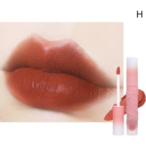 Lip Glaze Light Color Mousse Soft Mist Lip Mud Waterproof and Sweat Proof Delicate Cute Beautiful Unique
