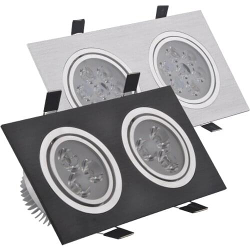 6W/10W/12W/14W/20W/28W Square single double led Ceiling dimmable Epistar LED ceiling lamp Recessed Spot light AC110V-220V