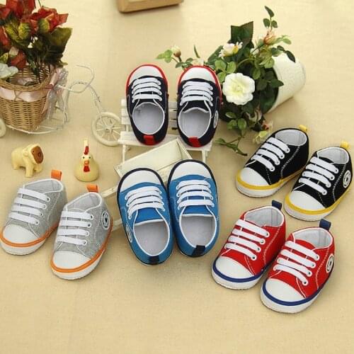 HOT Spring Summer Toddler Baby Girls Boys Soft Crib Shoes Non-slip Sneakers Prewalkers Cloth Shoes