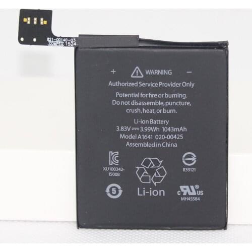 1043mAh 3.99Wh A1641 Replacement Li-Polymer Battery For Ipod touch 6th Generation 6 6g Batterie Bateria Batterij +repair tools