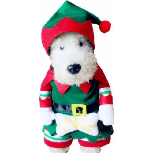 Fashion pet dog cat Christmas clothes doggy cute Christmas spirit jacket puppy outwear dogs cats coat hoodies 1pcs free shipping