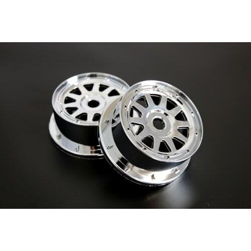 New Chrome Front wheel hub set (Gen.3) 951772 for 1/5 scale rc baja parts Rovan rc car spare parts KM HPI