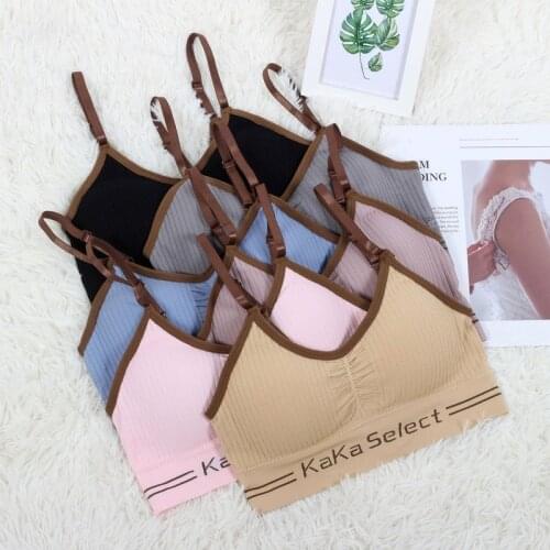 The New Miss America Back Seamlessly Wrapped Chest No Rims Gather Sexy Pop Sexy Camisole Anti Emptied Bra Sports Bras Bras Women