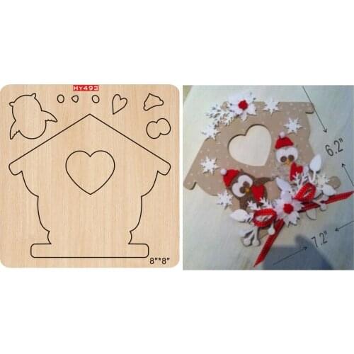 Christmas house cutting dies HY493 die cut &wooden dies Suitable for common die cutting machines on the market