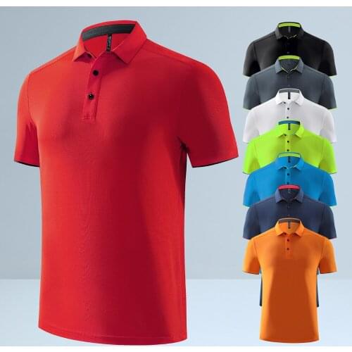 Summer New Men Short Sleeves Golf Shirt Breathable Outdoor Sports Clothing Leisure Sports Golf Wear 8 Colors In Free Choice