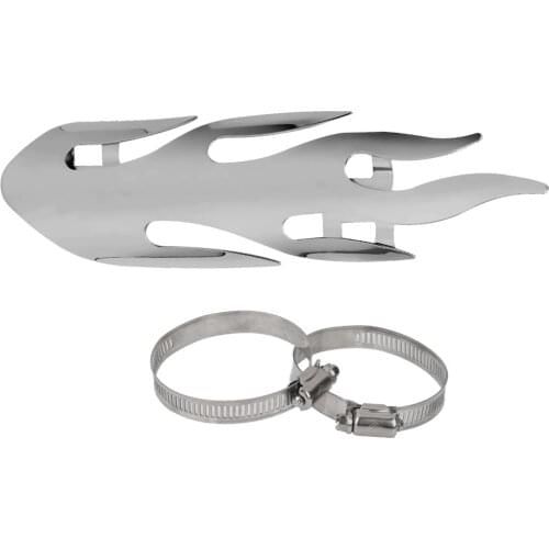 Universal Motorcycle Exhaust Muffler Pipe Heat Shield Heel Guard Flame Heat Protection Fits for Honda Yamaha Suzuki