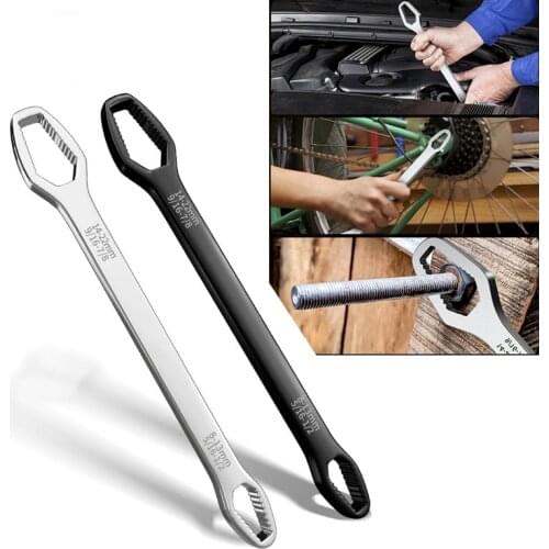 Universal Torx Wrench Adjustable Glasses Wrench 8-22mm Ratchet Wrench Spanner for Bicycle Motorcycle Car Repairing Tools