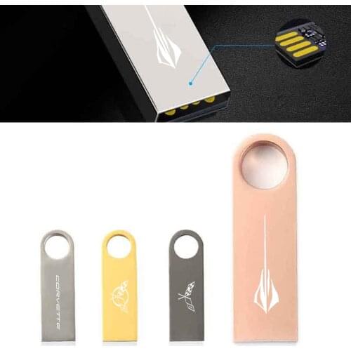 USB flash drive 16GB 32GB Pen Drive waterproof metal u disk For Chevrolet Corvette C6 C7 Stingray 427 GRAND SPORT Z06 ZR1
