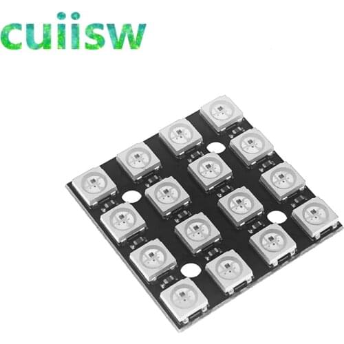 WS2812B WS2812 4*4 Bit RGB LED Full-color Drive 16 Bit Lights Development Board