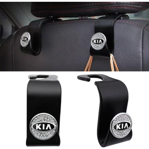 Car Seat Back diamond Hook Car Accessories Interior Portable Hanger Holder Storage For KIA K2 K3 K5 Sorento Sportage R Rio Soul