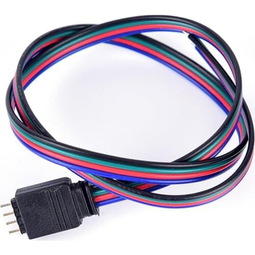 1Pc Waterproof RGB LED Strip Connector 4 Pin 3528/5050 50mm Colorful LED Tape Light Connector for Strip to Wire Use