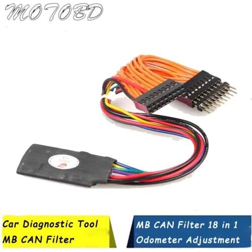 Car Diagnostic Tool MB CAN Filter 18 in 1 Odometer Adjustment for most chasis model Free Shipping LR10