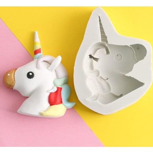 Large Unicorn Silicone Mold Fondant Mould Cake Decorating Tool Chocolate, Gumpastes Mold, Sugarcraft ,Kitchen Gadgets