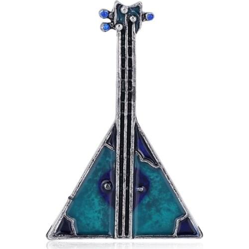 Ancient color restoring ancient ways electroplating pipa brooch mens and womens temperament joker garment accessories