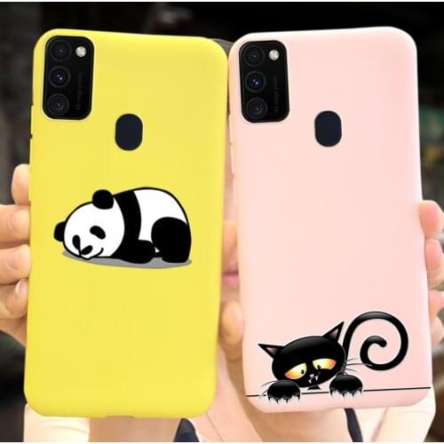 For Samsung Galaxy M30S M21S Case M30 M21 Phone Case Silicone Cute Animal Flower Cover For Samsung M30 M30S M 30s M21 21s M21s