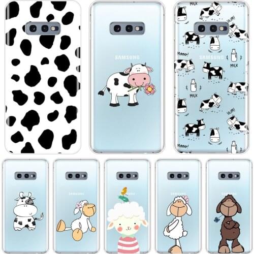 Cow Sheep Animal Goat Back Cover For Samsung Galaxy S10E S10 Plus 5G Soft Silicone Phone Case For Samsung Galaxy Note 10 Pro
