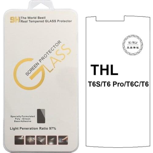 For THL T6 T6S T6C T6 Pro Tempered Glass 9H 2.5D High Quality Protector Film for THL T6 cellphone