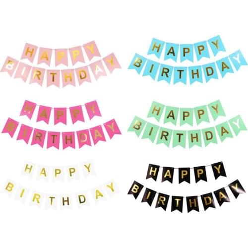 Bunting Happy Birthday Banner Baby Shower Birthday Party Decorations Photo Booth Happy Birthday Bunting Garland Flags