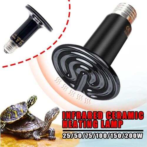 Pet Mini Far Infrared Ceramic Heating Lamp 110V 220V Heat Emitter Light Bulb 25W 50W 75W 100W 150W 200W