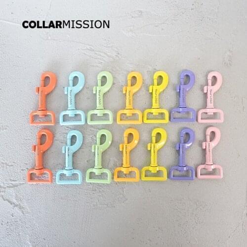 10pcs/lot Metal dog clasp for 25mm webbing dog leash buckles 7colours We provide laser engraving service customize LOGO