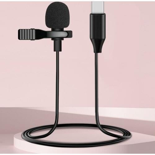 Mini Microphone for iPhone Portable Clip Lapel Microphone For iPhone iPad Xiaomi Android Smartphone DSLR Camera PC Laptops