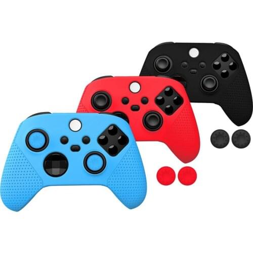 Soft Silicone Case Cover Fit For For Xbox Series S/X Controller Rubber Protective Skin For Gamepad Joystick Handle Shell