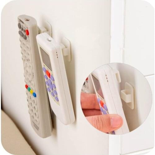 TV Air Conditioner Remote Sticky Hooks Door Holder Hanger Hooks for Clothes Hangers Key Purse Organization Storage