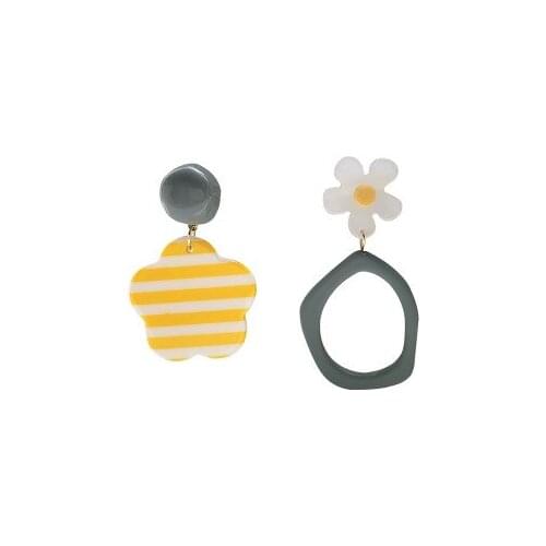 2020 fashion new sweet small fresh asymmetric Flower Earrings Korean elegant high quality Earrings