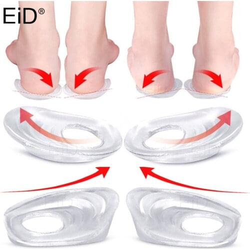 Silicone Gel XO Legs Orthotic Insoles Silicone Gel Arch Support Pad for Women Flat Foot Orthopedic Inserts Pain Relief Shoe pad