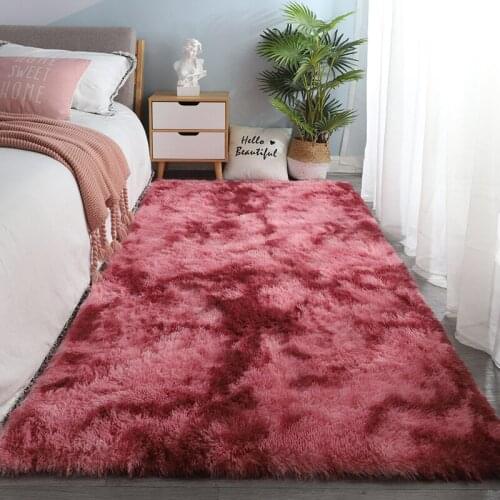 Nordic Ins Thickened Plush Living Room Coffee Table Carpet Bedroom Bedside Tatami Cute Girl Floor Mat Full Bed
