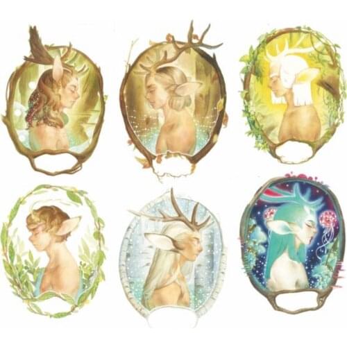 Fairy Forest Deer Washi Masking Tapes for Card Making DIY Scrapbooking Decorative Stickers