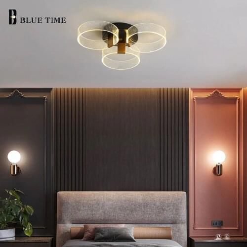 Home Indoor Lights LED Chandelier For Living Room Dining Room Bedroom Aisle Decor Lights Chandeliers Black Lighting Fixtures
