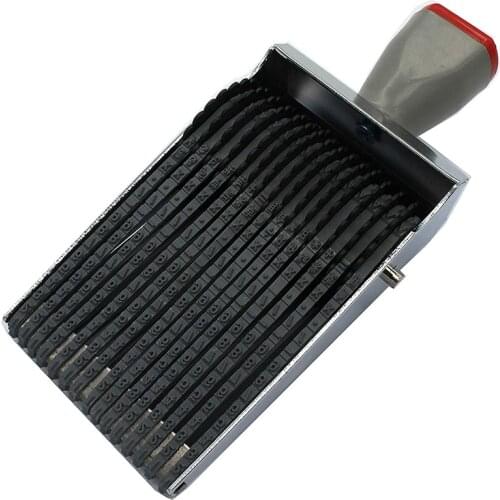 Multipurpose 15 Digit Alphabet Rolling Rubber Stamp English Letter Number Emboss DIY Scrapbooking Roller Stationery