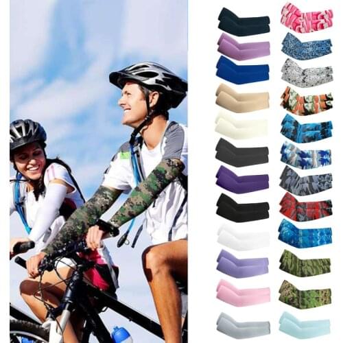 Cycling Sleeve Outdoor Sports Arm Sleeve Sun Protection UV Arm Sleeves Ice Fabric Breathable Running Cycling Arm Protection