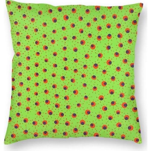 Fields In Spring Cushion Cover Sofa Living Room Yayoi Kusama Art Painting Square Throw Pillow Case 40x40cm