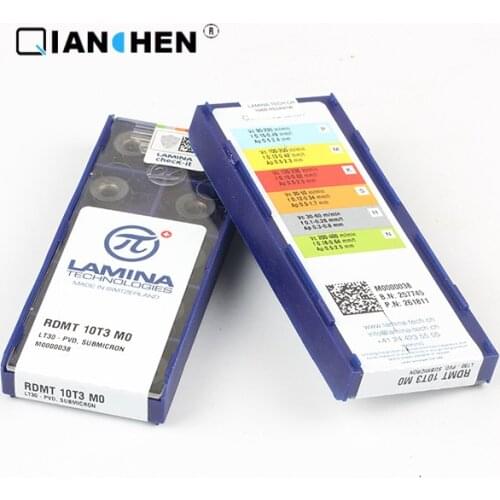 Genuine original high quality high-performance LAMINA RDMT 10T3 MO LT30 (10pcs/lot) tungsten Carbide Cutting tools inserts