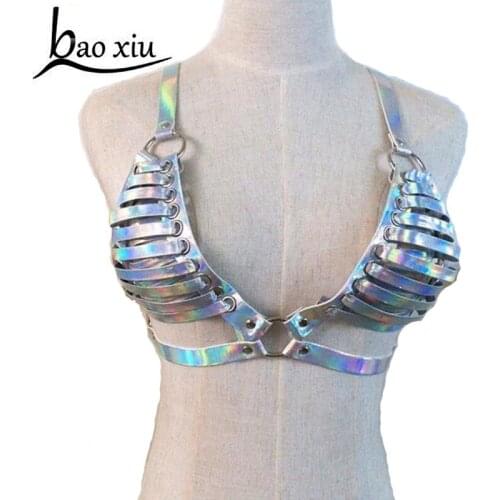 2019 New Street Bondage Women Belts Sexy Garters Gothic Harness Belts Fetish Lingerie Leather Suspenders High Quality Straps Bra