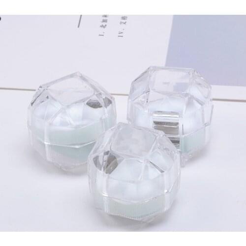 20Pcs Ring Earring Box Acrylic Transparent Wedding Jewelry Organizer Gift Box Stud Clear Travel Portable Jewelry Box