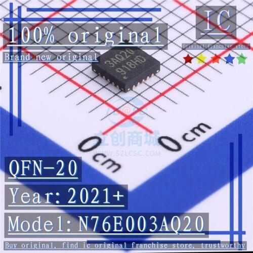 2021+ 100% Brand new original 5PCS-20PCS N76E003AQ20 3AQ20 QFN-20 8-bit microcontroller