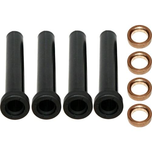 4 Pacck Front A-Arm Long Bushings with Washers, for Polaris Sportsman 500 1996-2000, 500 DUSE 2001