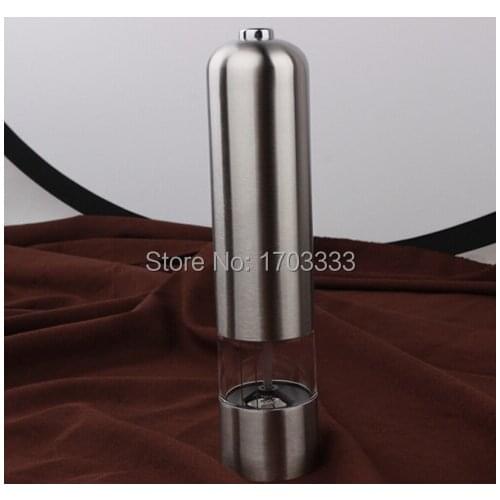 96PCS High Quality Electric Salt coffee grain Pepper herb Mills Grinder Stainless moedor pimenta e sal CE Certificated