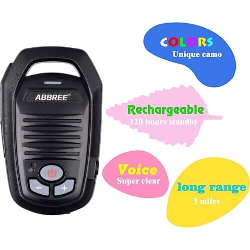 Abbree AR-639 Mini Walkie Talkie free license 0.5W FRS Handsfree VOX Children Two Way Ham Radio Transceiver Gift Comunicador