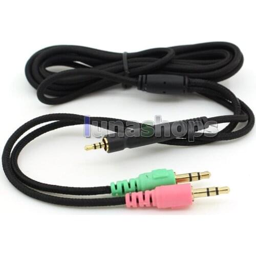 3.5mm Audio Cable For Sennheiser G4me Game One Zero PC 373D GSP 350 500 600 Headset Headphone LN006436