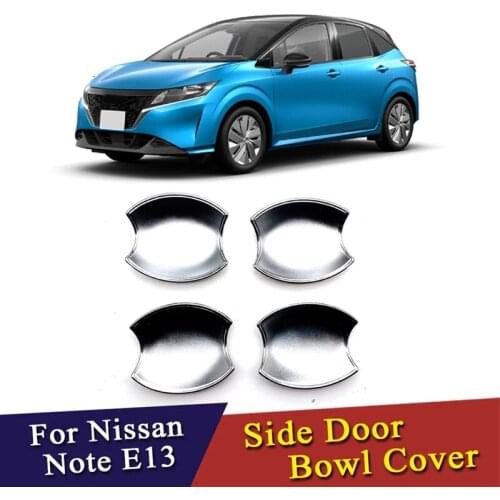 Car Chrome Outer Inner Door Handle Bowl Cover Decoration for Nissan Note 2021