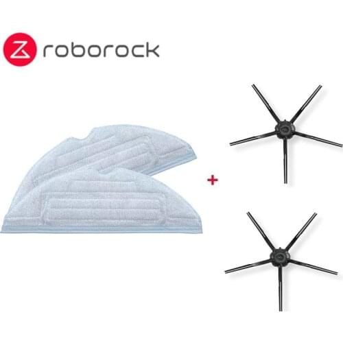 Side Bruh Mop Cloths for Roborock T7 / T7 Plus / S7 Robot Vacuum Cleaner Preferential Pack Spare Parts