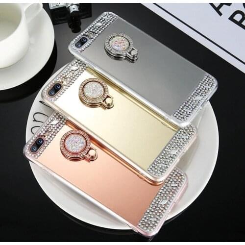 Case For iPhone 12 11 Pro MAX XS Max X XR 7 8 Plus 6S 6 Plus 5s SE 2020 Diamond Glitter Mirror Soft TPU Silicone Cover Coque