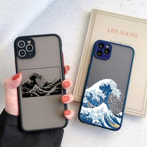 Magic surfing for iphone X XS MAX XR Big Wave of kanagawa Cover Anti-fall Fundas case For iPhone 12 11 pro MAX 6 7 8 Plus SE2020
