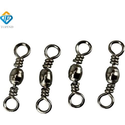 Black Brass Barrel Fishing Rig Swivels 9