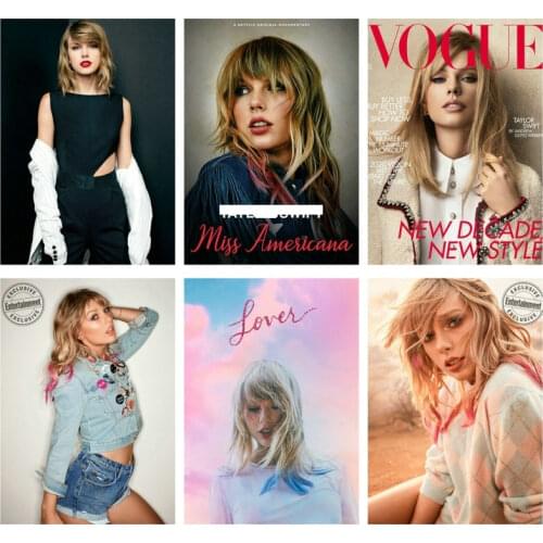 250GSM Paper Card Swift Taylor Super Star Female Beautiful Pretty Singer Taylor World Tour Live Reputation Stadium DIY Painted