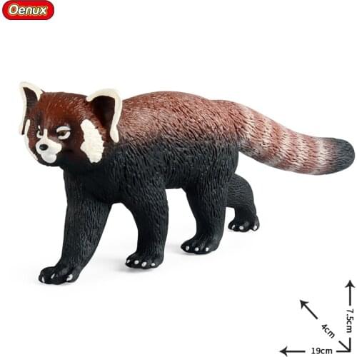 Cognitive Solid Simulation Animal Model Toys Red Panda Kitten Bear Nine Festival Bear Decorative Ornaments Model For Holiday